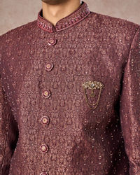 Manyavar Men Regal Radiance Brown Indo Western