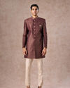 Manyavar Men Regal Radiance Brown Indo Western