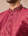 Manyavar Men Rani Pink Brilliance Indo Western