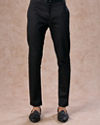 Manyavar Men Black Velvet Charm Indo Western