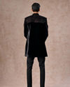 Manyavar Men Black Velvet Charm Indo Western