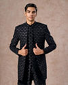 Elegant Black Velvet Indo Western