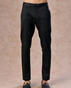 Manyavar Men Elegant Black Velvet Indo Western