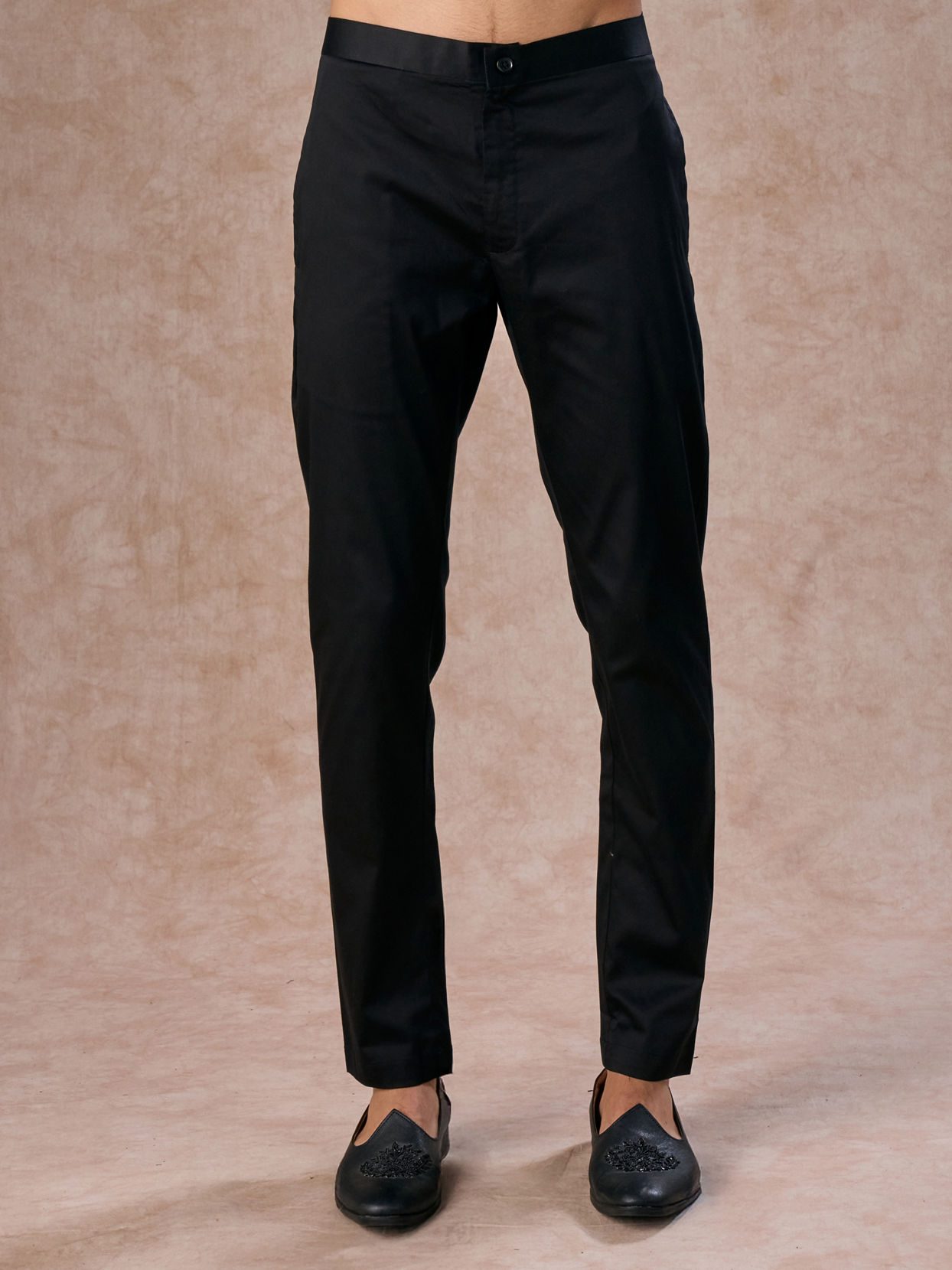 Manyavar Men Olive Green Velvet Grandeur Indo Western