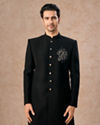 Black Achkan Indo Western Set