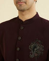 Manyavar Men Majestic Purple Elegance Indo Western