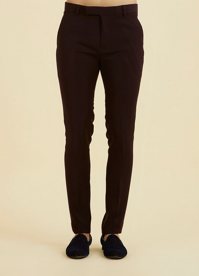 Manyavar Men Majestic Purple Elegance Indo Western