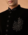 Manyavar Men Elegant Black Charm Indo Western