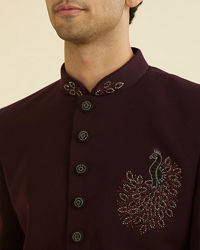 Manyavar Men Regal Purple Indo Western