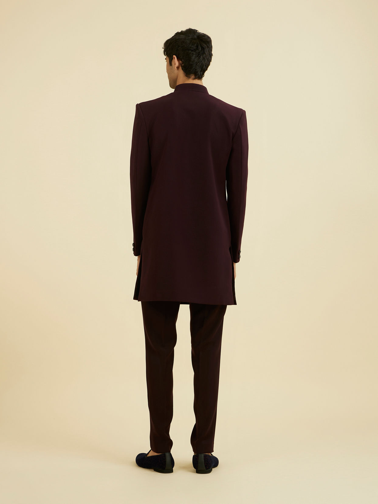 Manyavar Men Regal Purple Indo Western