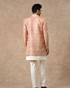 Manyavar Men Pink Brocade Indo Western with Embroidery