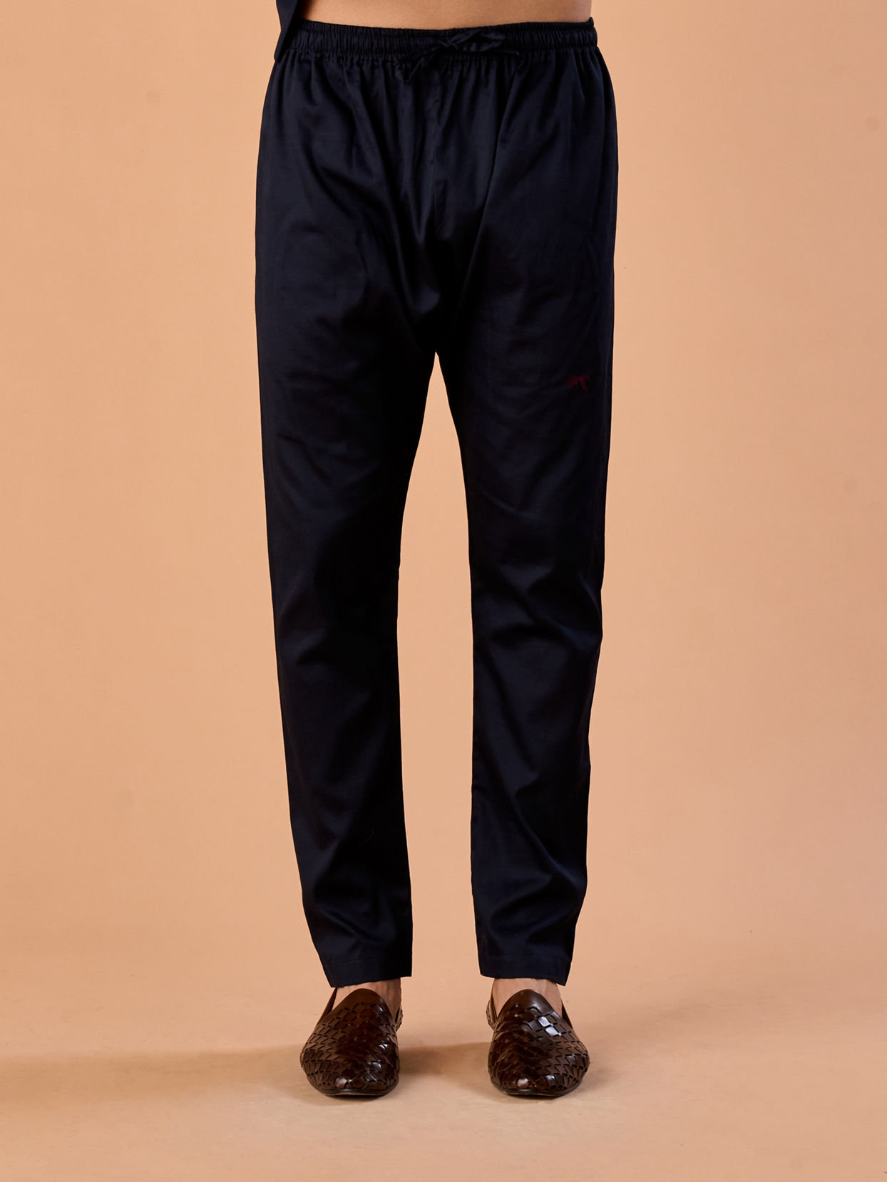 Manyavar Men Regal Blue Brocade Indo Western Set