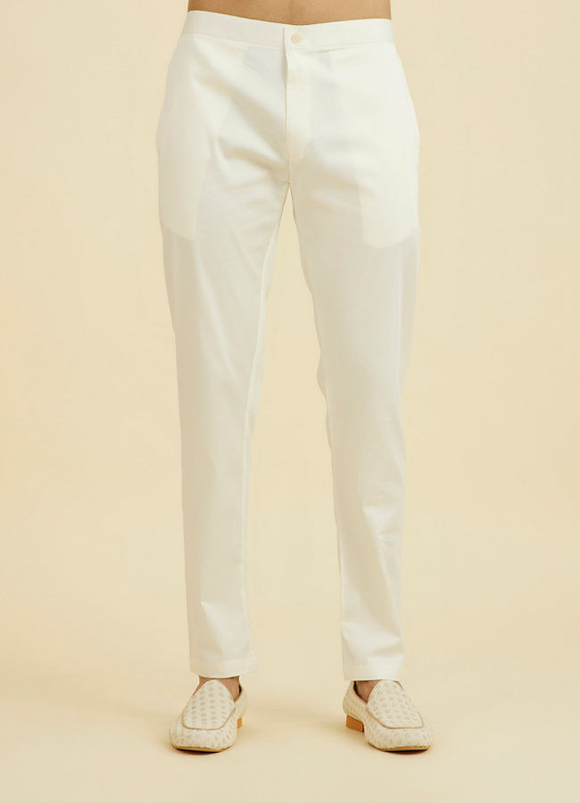 Manyavar Men Beige Brocade Elegance Indo Western