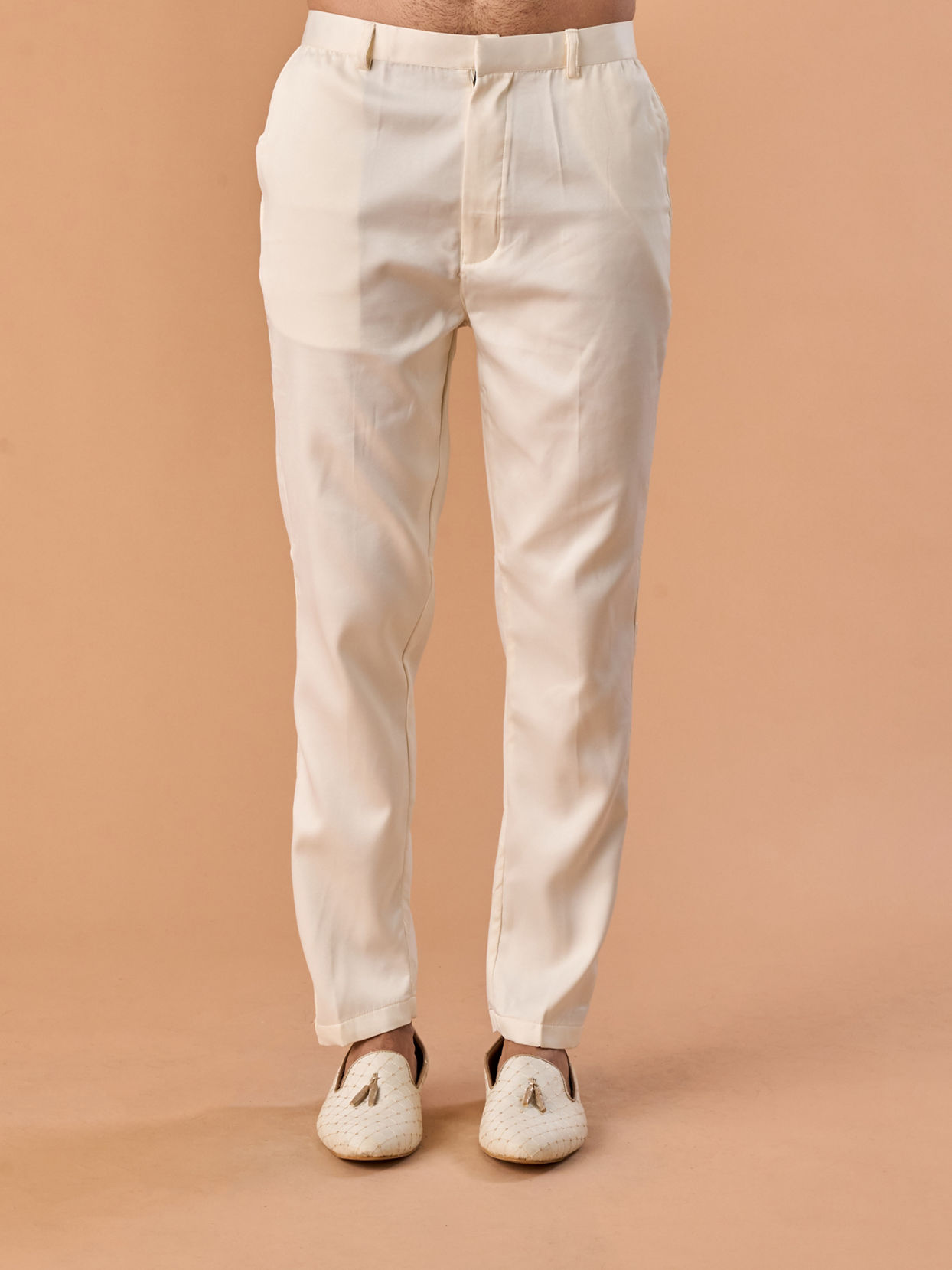 Manyavar Men Majestic Cream Brocade Indo-Western