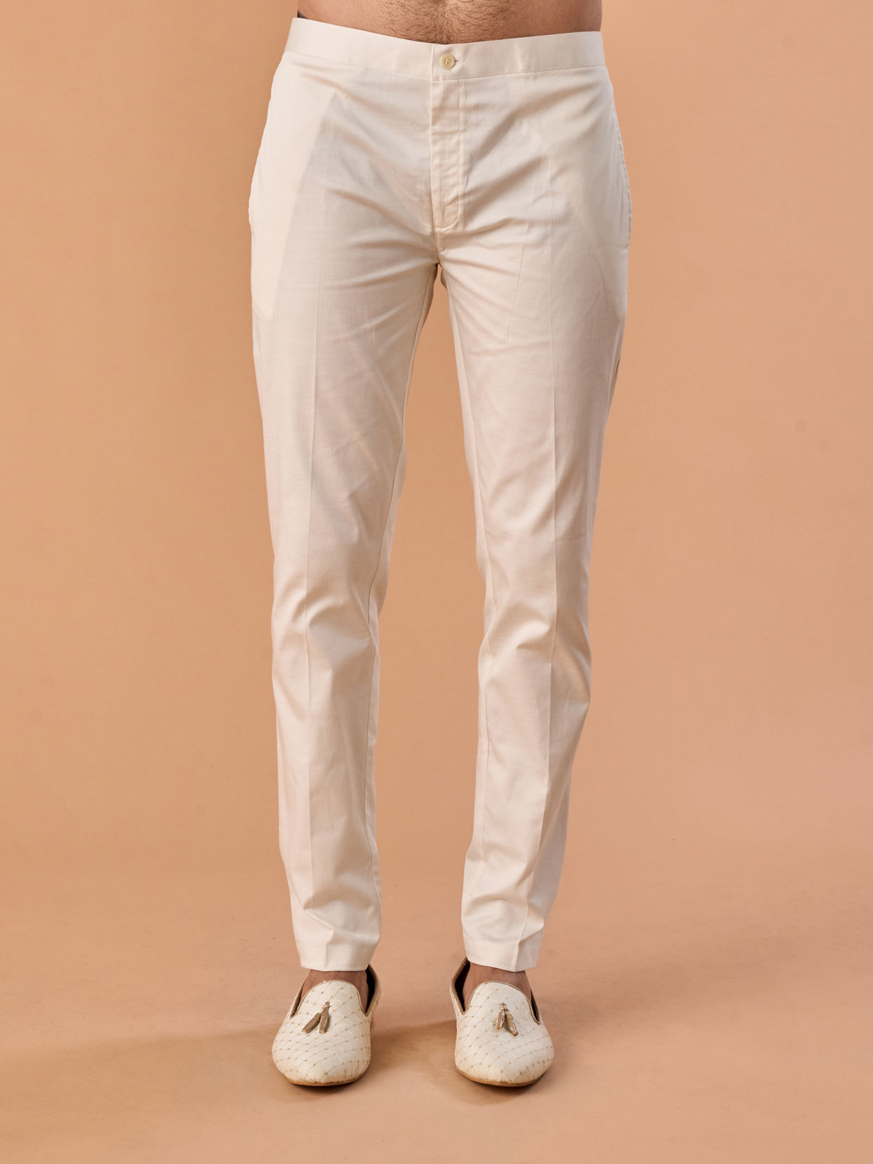 Manyavar Men Elegant Cream Radiance Indo Western