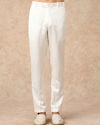 Manyavar Men Cream Brocade Indo Western with Floral Design