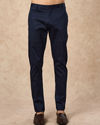 Manyavar Men Dark Blue Velvet Indo Western with Embroidery