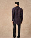 Manyavar Men Black Brocade Indo Western