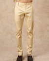Manyavar Men Yellow Brocade Indo Western with Embroidery