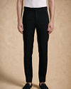 Manyavar Men Black Blended Rayon Indo Western Suit