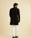 Manyavar Men Festive Black Indo Western Set