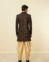 alt message - Manyavar Men Dark Blue Indo Western With Patiala image number 4