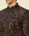 alt message - Manyavar Men Dark Blue Indo Western With Patiala image number 1