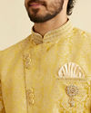 Manyavar Men Bright Yellow Indo Western