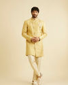 Manyavar Men Bright Yellow Indo Western image number 2