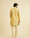 Manyavar Men Bright Yellow Indo Western image number 4