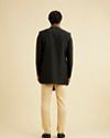Manyavar Men Charismatic Black Indo Western
