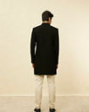 Manyavar Men Black Solid Indo Western