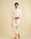 Manyavar Men Pink Festive Glory Indo Western