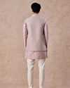 Manyavar Men Elegant Dusty Pink Indo Western