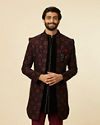 Regal Black Indo Western Set