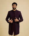 Wine Georgette Splendor Indo Western