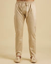 Manyavar Men Wine Georgette Splendor Indo Western