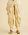Manyavar Men Sober Beige Indo Western Set