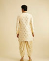Manyavar Men Sober Beige Indo Western Set