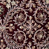 Wine Red Jaal Patterned Drape Detailed Indo Western Set