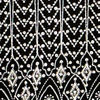 Deep Black Self Patterned Indo Western Set
