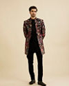 Manyavar Men Black Royalty Indo Western Ensemble