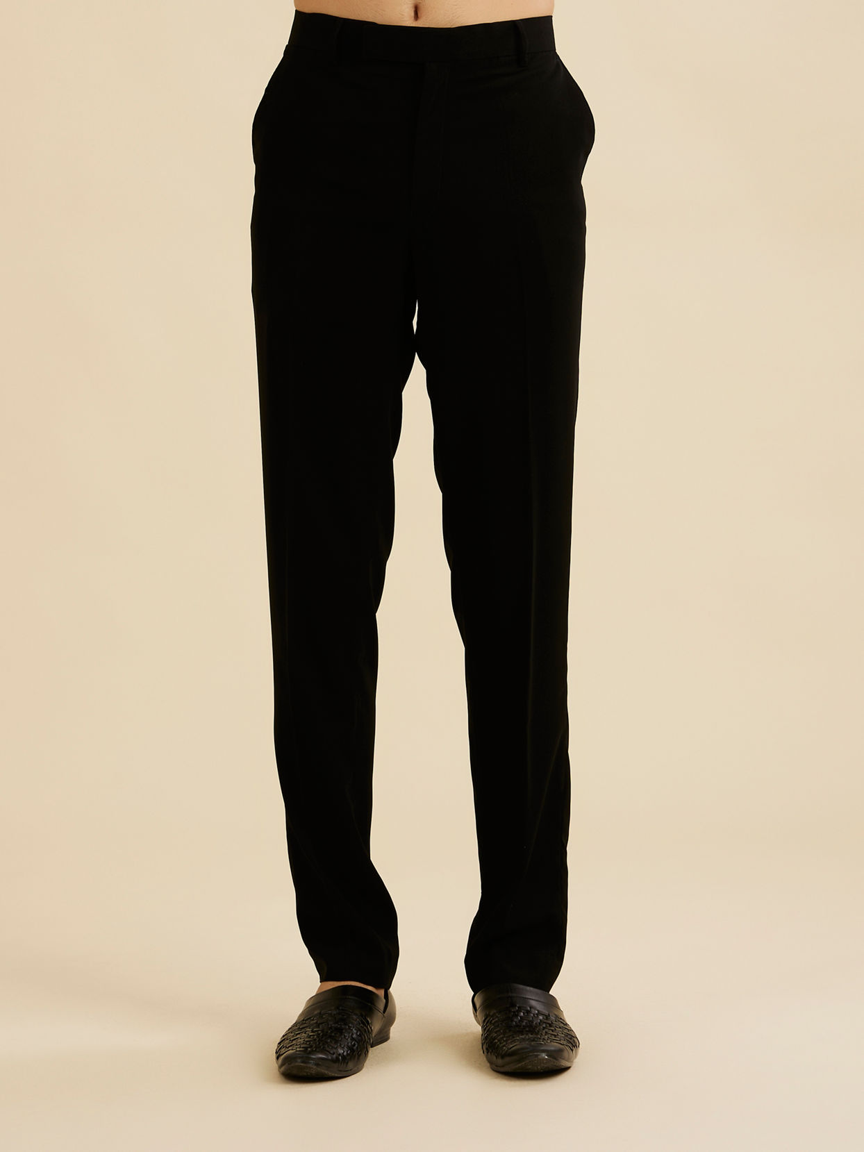 Manyavar Men Black Royalty Indo Western Ensemble