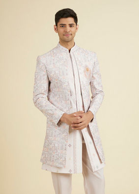 Manyavar Men Lilac Magic Indo Western