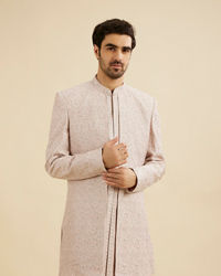 Manyavar Men Pink Elegance Indo Western