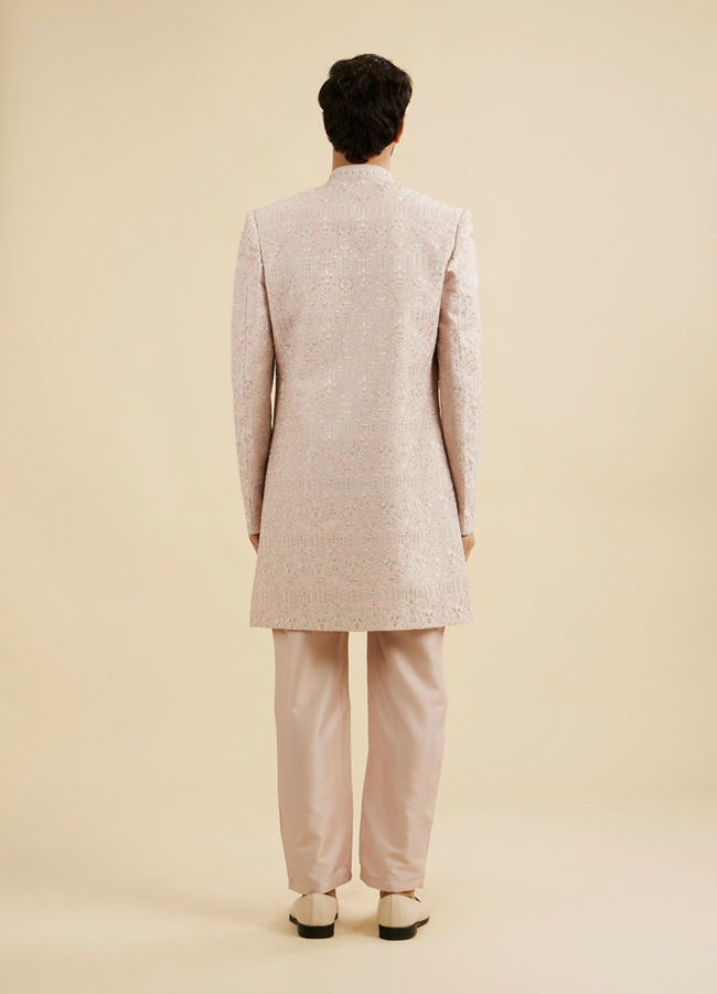 Manyavar Men Pink Elegance Indo Western