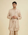 Beige Elegance Indo Western