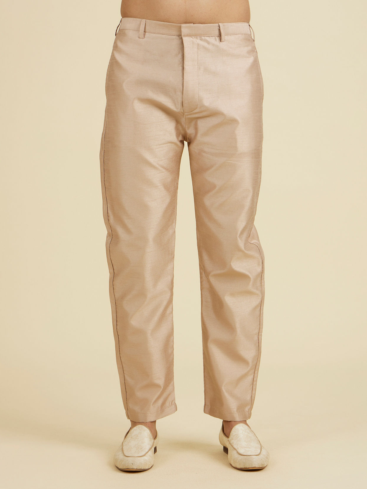 Manyavar Men Beige Elegance Indo Western