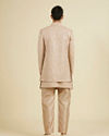 Manyavar Men Beige Elegance Indo Western
