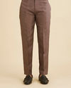 Manyavar Men Dark Brown Georgette Charm Indo Western